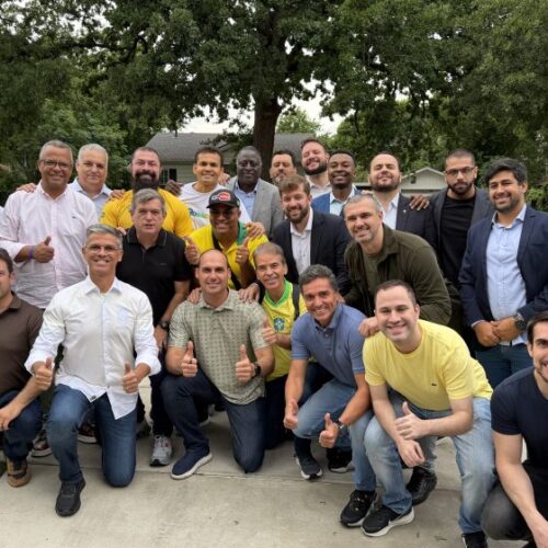 Coronel Feitosa participa de encontro com Eduardo Bolsonaro no Texas ao lado de lideranças bolsonaristas