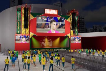Arena Nº1 reúne Rogerinho e Raphaela Santos no Recife para estreia do Brasil na Copa do Mundo